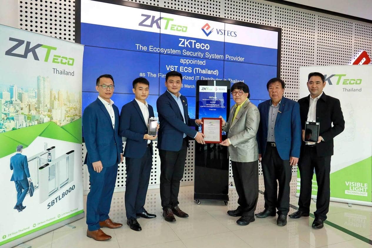 تتعاون ZKTeco Thailand مع VST ECS لتوسيع منصة الأمان الذكية في جميع أنحاء تايلاند